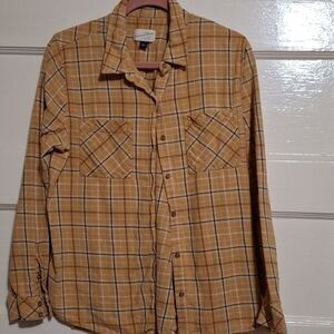 Universal Thread Mustard Plaid Shirt (Rox103)